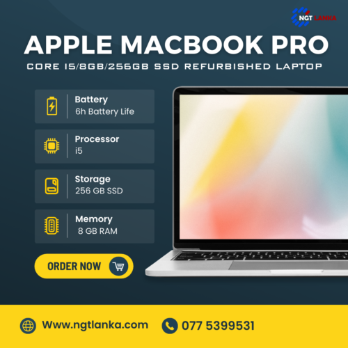 APPLE MACBOOK PRO Core I5/8GB/256GB SSD Refurbished Laptop